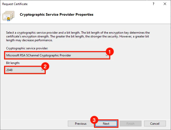 Создание запроса на подпись сертификата (CSR) в Windows IIS 10