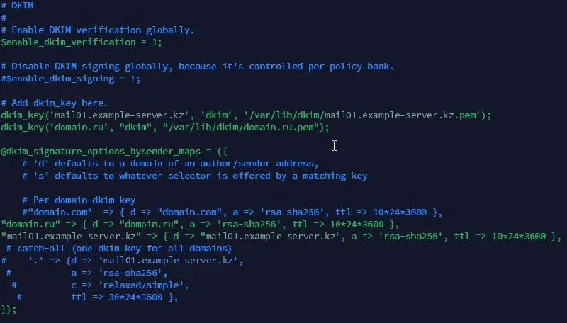 Конфигурация почтового сервера iRedMail