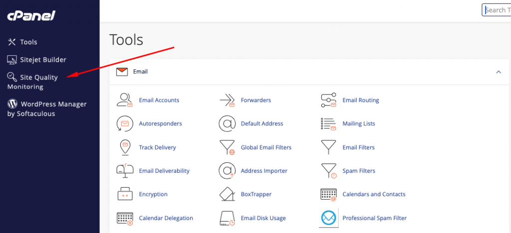 cPanel-де сайт сапасының мониторингі