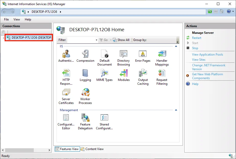 Создание запроса на подпись сертификата (CSR) в Windows IIS 10