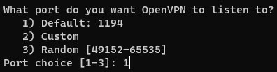 OpenVPN конфигурациясы